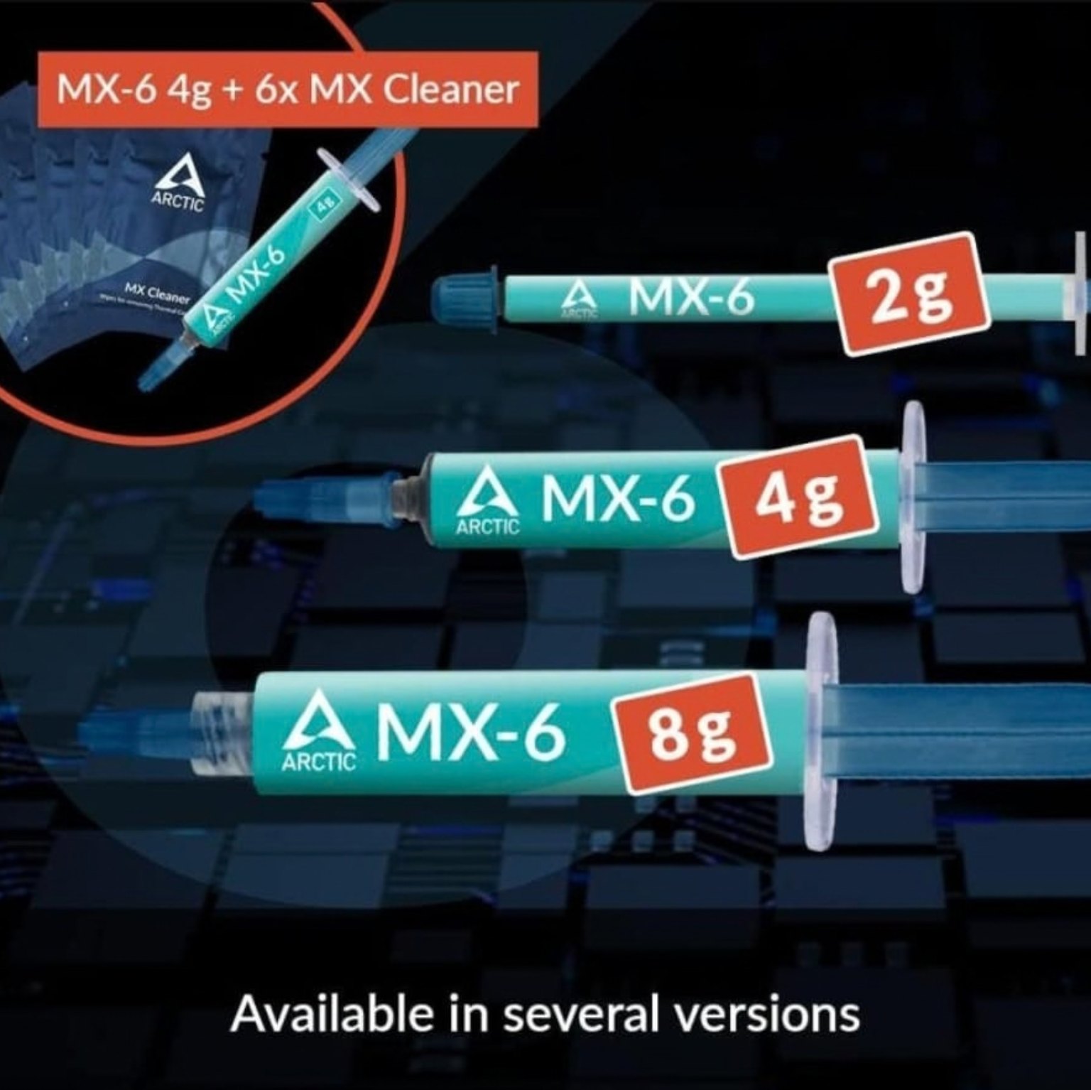 ARCTIC MX-6 (8 g) Ultimate Performance Thermal Paste