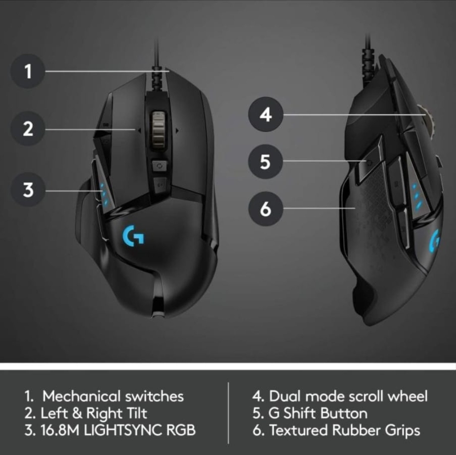 Logitech G502 Hero Gaming Mouse + G240 Mouse Pad Bundle
