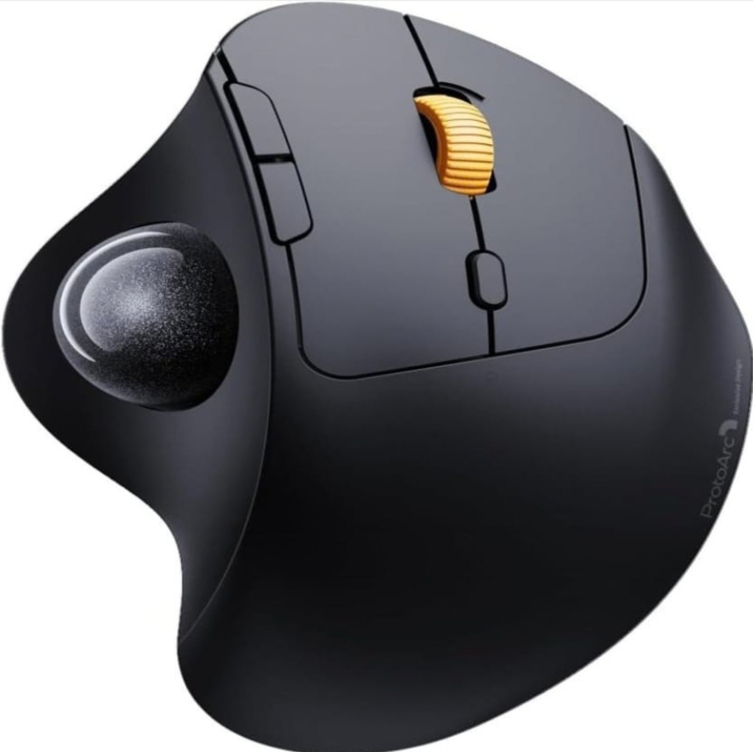 ProtoArc Wireless Ergonomic Bluetooth Rollerball Mouse - Gray